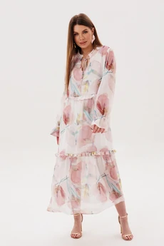 Платье 1130-3 цветы Ambera style