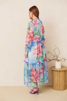 Платье 1130-4 цветы Ambera style