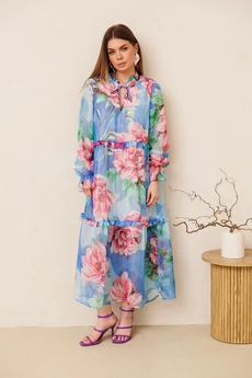 Платье 1130-4 цветы Ambera style