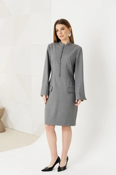 Платье 1139 серый Ambera style