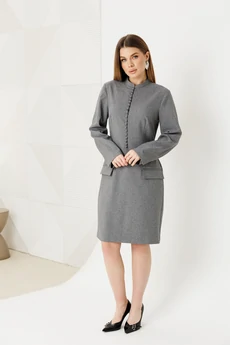 Платье 1139 серый Ambera style