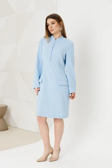 Платье 1139-1 голубой Ambera style