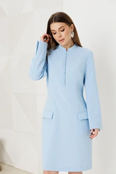 Платье 1139-1 голубой Ambera style