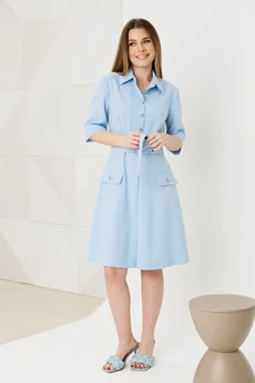 Платье 1140 голубой Ambera style