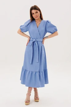 Платье 1143 голубой Ambera style