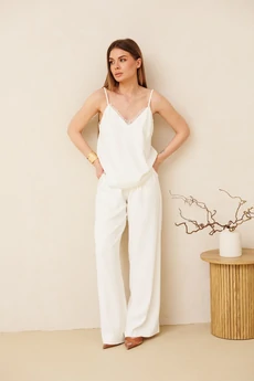 Костюм брючный 2160-1 молоко Ambera style