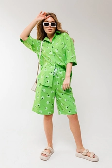 Костюм с шортами 2032 салатовый Ambera style