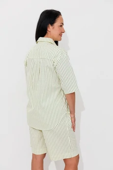 Костюм с шортами 2032-1 желтый + полоска Ambera style