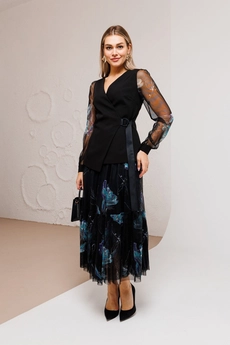 Костюм с юбкой 2055 Ambera style