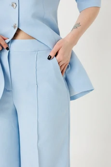Костюм брючный 2149 голубой Ambera style