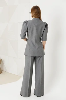 Костюм брючный 2149-1 серый Ambera style