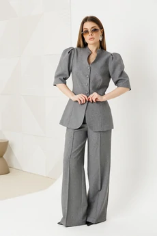 Костюм брючный 2149-1 серый Ambera style