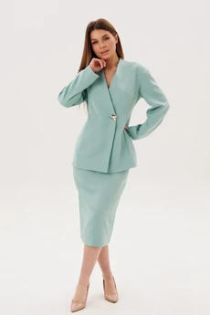 Костюм с юбкой 2154 мята Ambera style