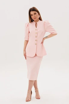 Костюм с юбкой 2155 пудра Ambera style