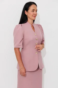 Костюм с юбкой 2155-1 пыльная роза Ambera style