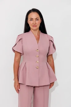 Костюм брючный 2156-3 пыльная роза Ambera style