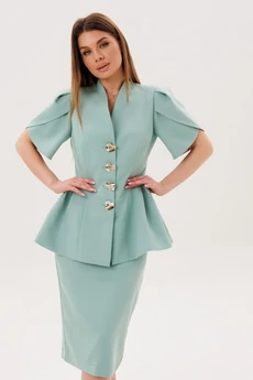 Костюм с юбкой 2157-1 пудра Ambera style