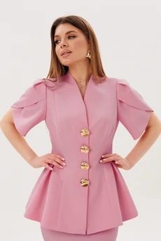 Костюм с юбкой 2157-2 пудра Ambera style