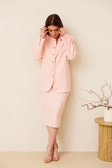 Костюм с юбкой 2165 пудра Ambera style