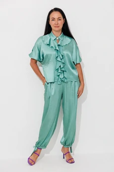 Костюм брючный 2171 изумруд Ambera style