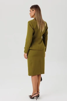 Костюм с юбкой 2173 оливка Ambera style