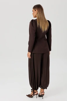 Костюм брючный 2174 шоколад Ambera style