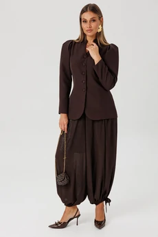 Костюм брючный 2174 шоколад Ambera style