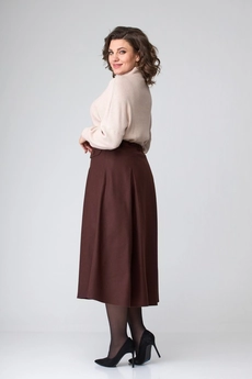 Юбка 1067 шоколад ANASTASIA MAK