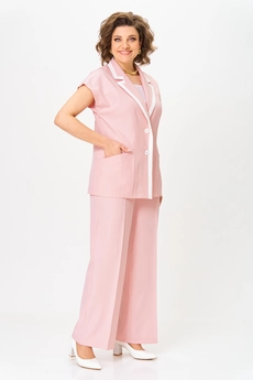 Костюм брючный 1257 розовый ANASTASIA MAK