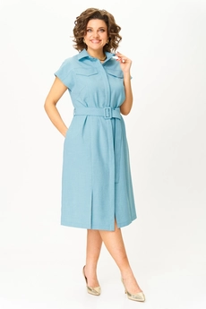 Платье 1260 голубой ANASTASIA MAK
