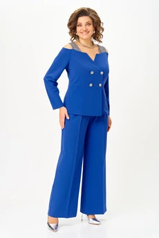 Костюм брючный 1276 василек ANASTASIA MAK