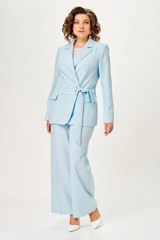 Костюм брючный 1277 голубой ANASTASIA MAK