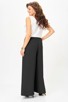 Костюм брючный 1287 черный + бежевый ANASTASIA MAK