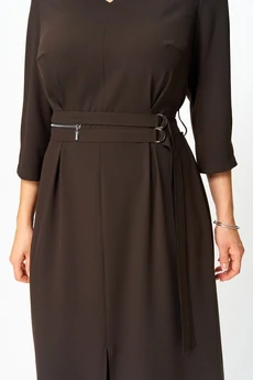 Платье 1294 коричневый ANASTASIA MAK