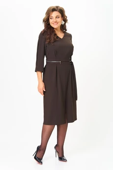 Платье 1294 коричневый ANASTASIA MAK