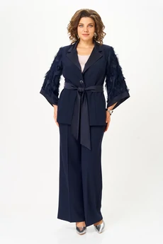 Костюм брючный 1307 синий ANASTASIA MAK