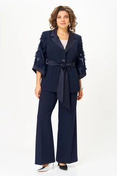 Костюм брючный 1307 синий ANASTASIA MAK