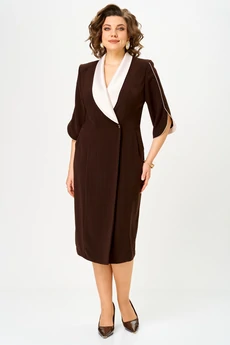 Платье 1308 коричневый ANASTASIA MAK