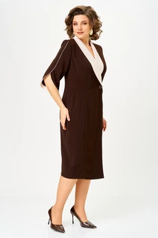 Платье 1308 коричневый ANASTASIA MAK