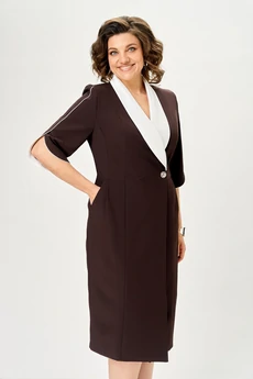 Платье 1308 коричневый ANASTASIA MAK