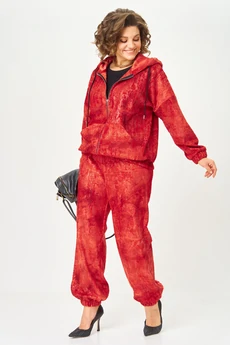 Спортивный костюм 1310 красный ANASTASIA MAK