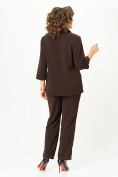 Костюм брючный 1311 коричневый ANASTASIA MAK