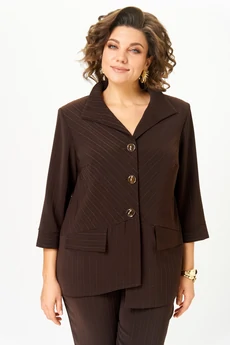 Костюм брючный 1311 коричневый ANASTASIA MAK