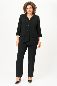 Костюм брючный 1311 черный ANASTASIA MAK