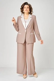 Костюм брючный 1314 капучино ANASTASIA MAK
