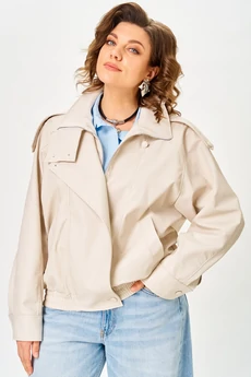 Куртка 1322 бежево-жемчужный ANASTASIA MAK