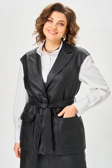 Жилет 1323 черный ANASTASIA MAK