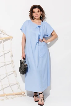 Платье 1326 голубой ANASTASIA MAK