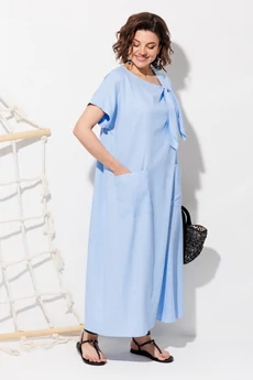 Платье 1326 голубой ANASTASIA MAK