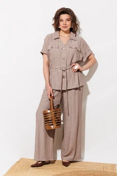 Костюм брючный 1337 какао ANASTASIA MAK